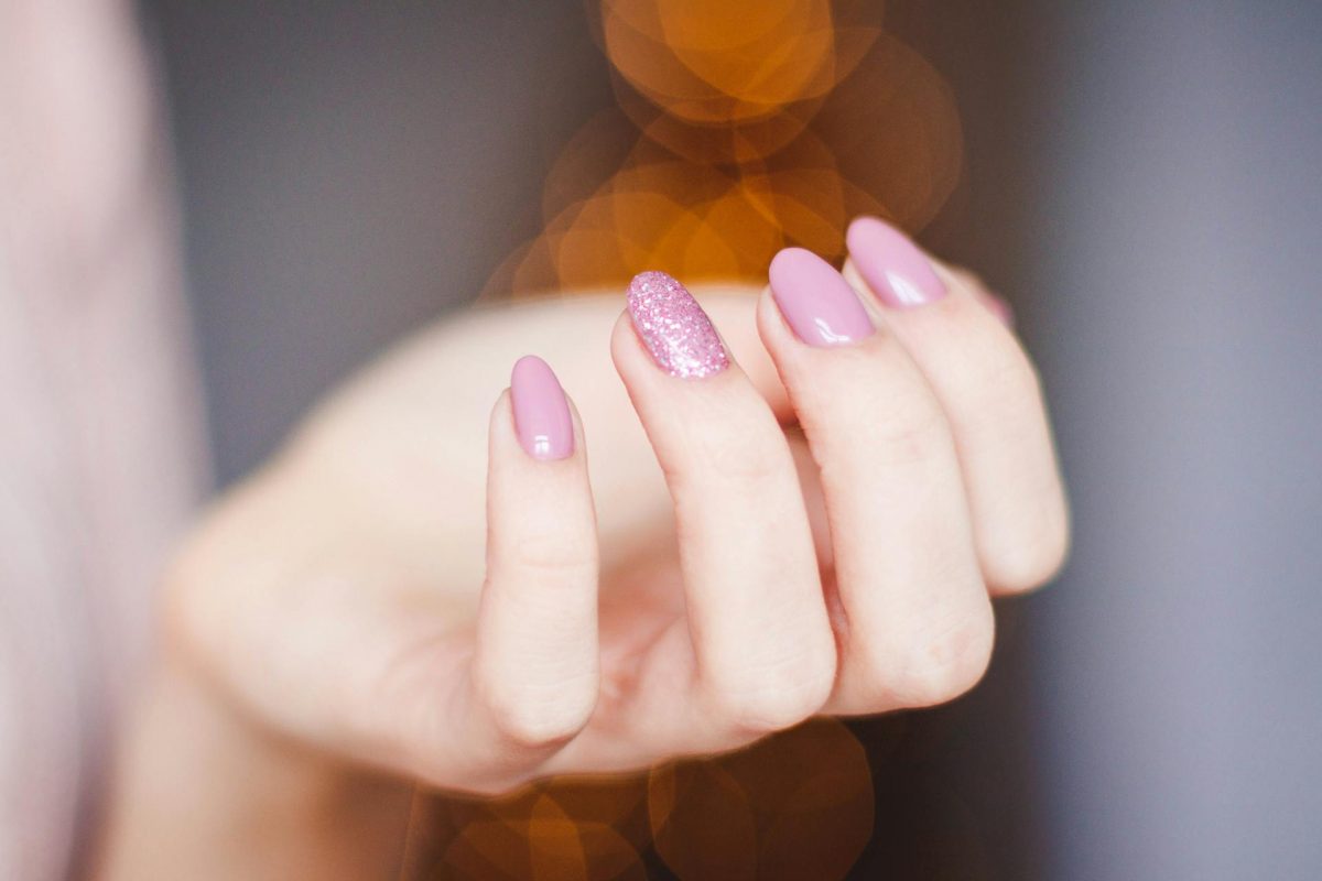 vernis top coat rose